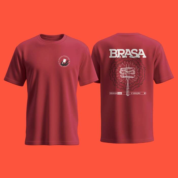 Camiseta 5ª Edição Brasa Festival.